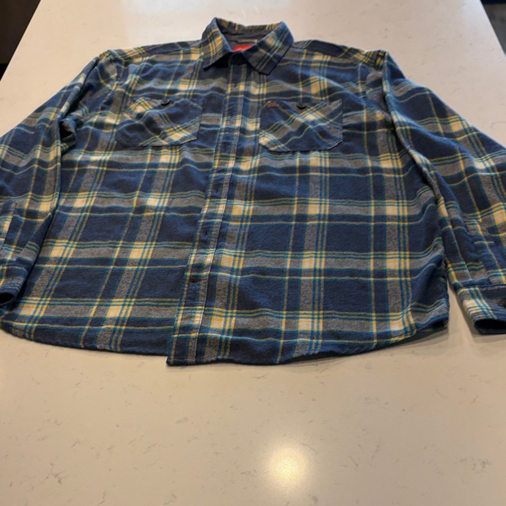 Coleman Green and Blue Plaid Men's Shirt
